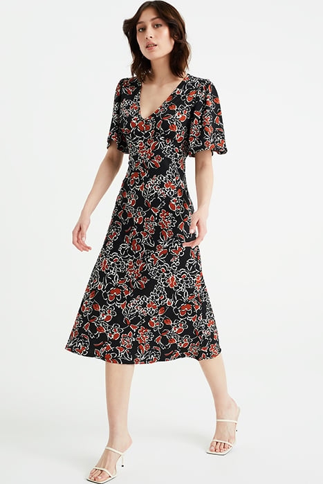 DRESS MID LENGTH BLACK 2