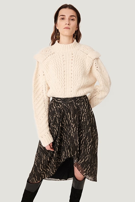 ARZU BLACK/BEIGE SKIRT 1