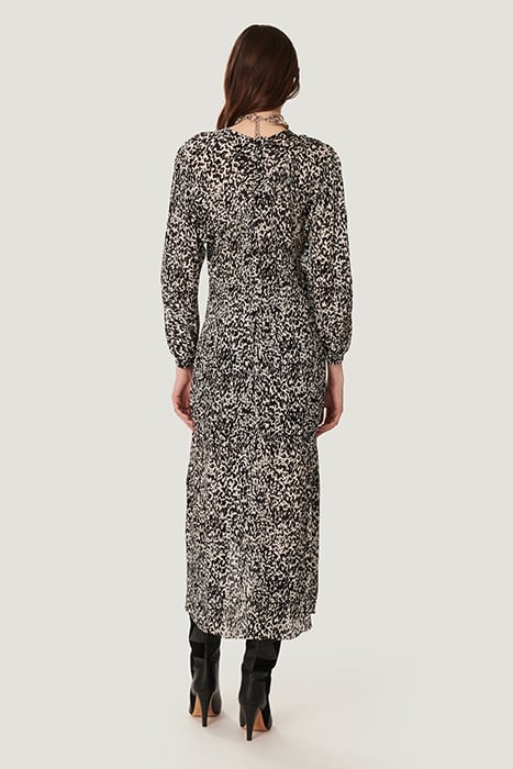 ROMERI DRESS IN ECRU/BLACK/BROWN DRESS 2