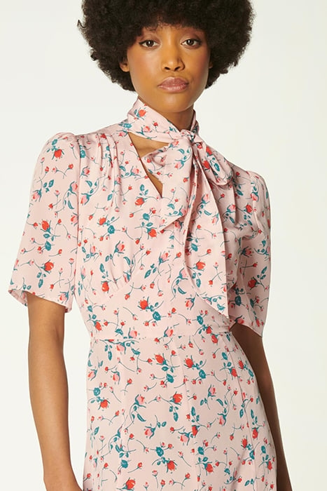 MIKA MIDI DRESS PINK MULTICOLOR 3