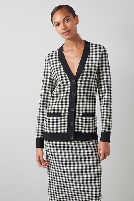 LEA MIDI SKIRT BLUE CHECK 4