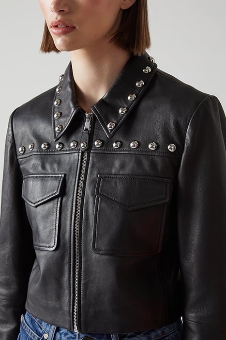 ANAIS LEATHER & BIKER JACKET BLACK 3