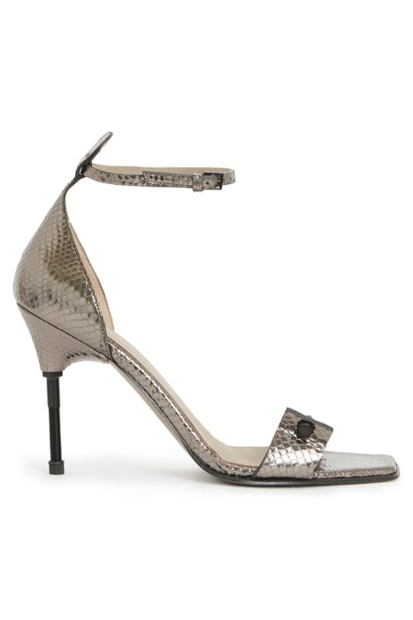 BETTY SNAKE SANDAL GUNMETAL GREY 1