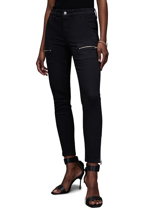 DEMI ZIP SKINNY JEAN BLACK 1