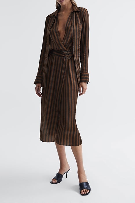 PENNY DRESS SHIRT BROWN 3