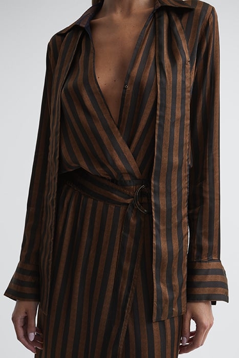 PENNY DRESS SHIRT BROWN 7