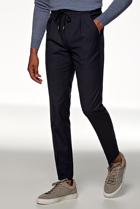NAVY DRAWSTRING AMES TROUSERS 1