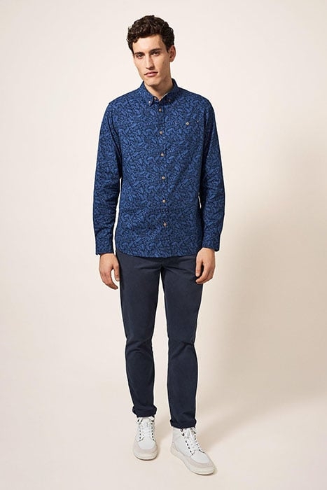 BAILEY DOG PRINTED SHIRT DARK NAVY 1