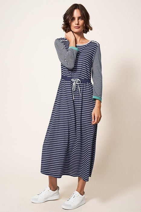 NUELLE JERSEY DRESS NAVY MULTI 1