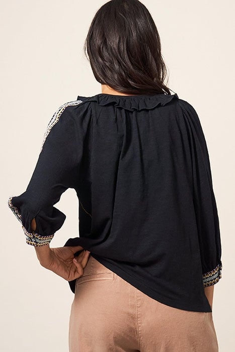 MIA JERSEY TOP PURE BLK 3