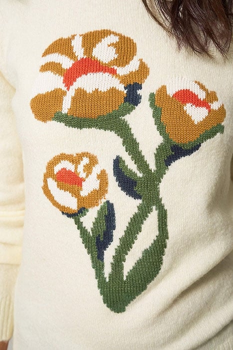 FLORRIE FLORAL JUMPER PALE IVORY 3