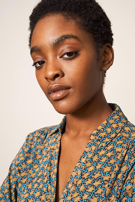 ANNIE JERSEY SHIRT CHARTREUSE MULTI 4