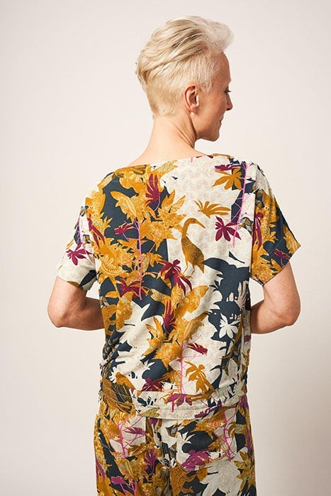 MABEL MIX TOP BROWN 2