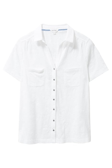 PENNY POCKET EMB JERSEY SHIRT BRILLIANT WHITE 3