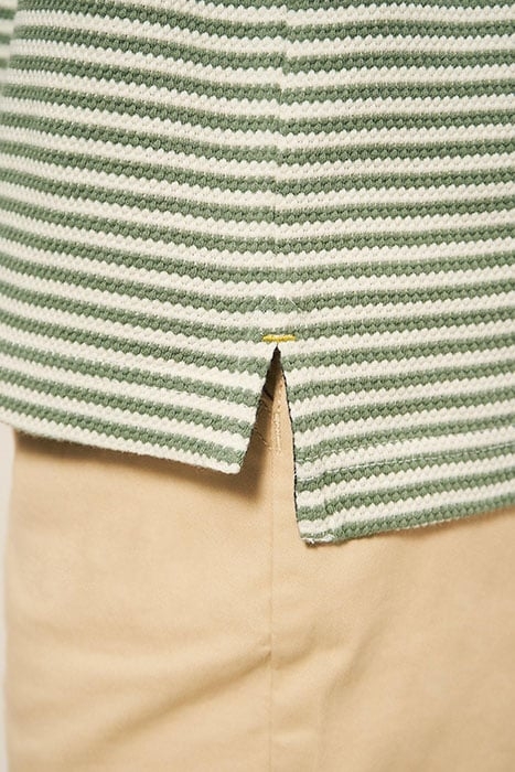 REVERE STRIPE POLO MINT GREEN 3