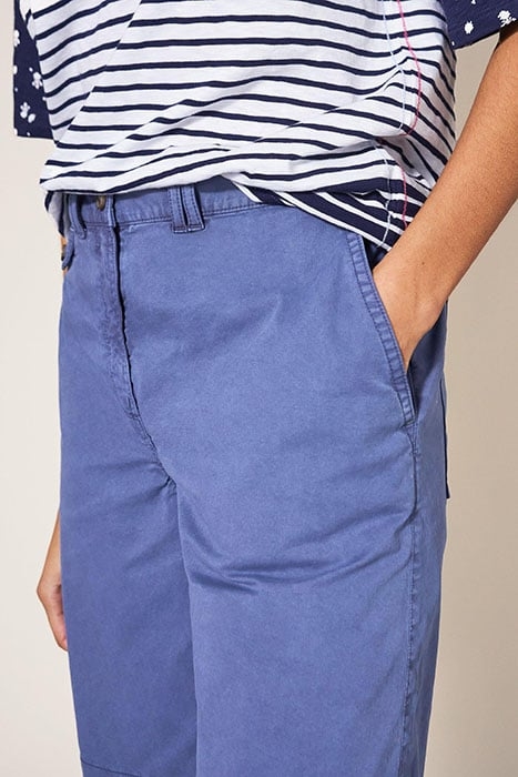 HAYLEY ORGANIC CHINO SHORTS MID BLUE 4