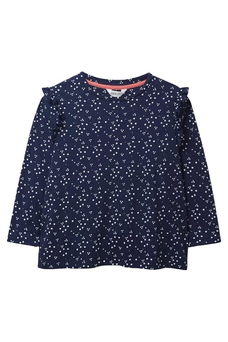 RUFFLE TEE NAVY MULTI 4