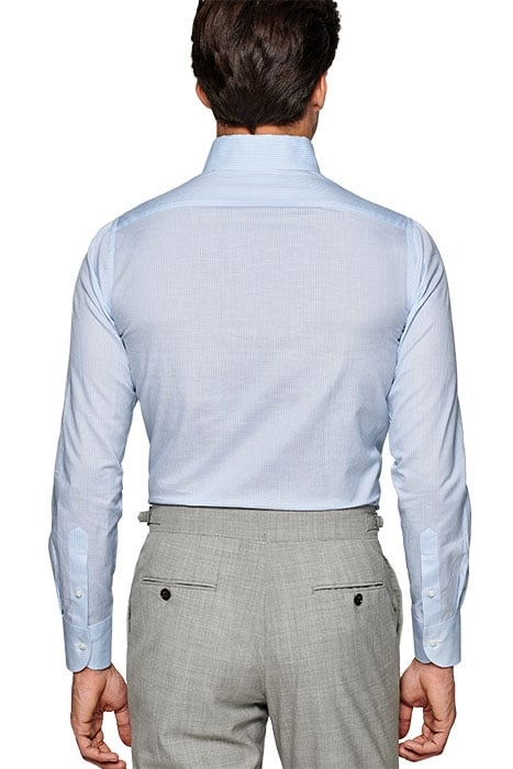 LIGHT BLUE STRIPED EXTRA SLIM FIT SHIRT LIGHT BLUE 2