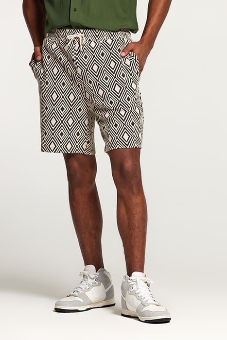 MEN INTARSIA SHORTS BLACK 1