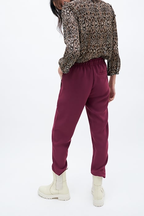 PURPLE CREPE STRAIGHT SUIT TROUSERS 2