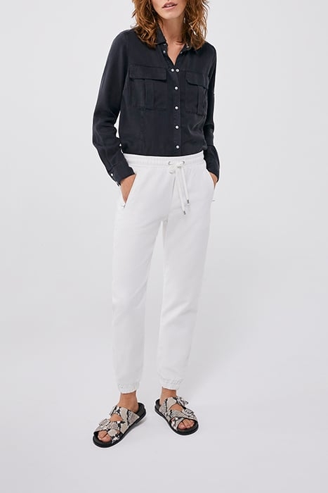 OFF-WHITE JOGGER-STYLE 7/8 STRAIGHT JEANS 2