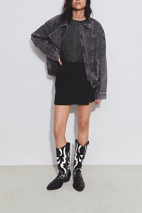 PURE EDITION – BLACK SHORT WRAP SKIRT 3