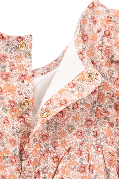 BABY GIRLS’ PEACH MICRO-FLOWER PRINT LENZING™ ECOVERO™ DRESS 5