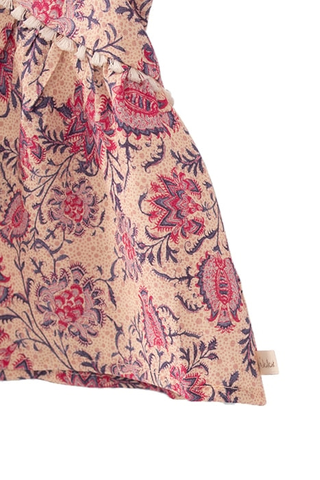 BABY GIRLS’ PINK FLORAL PAISLEY PRINT LENZING™ ECOVERO™ BLOU 3