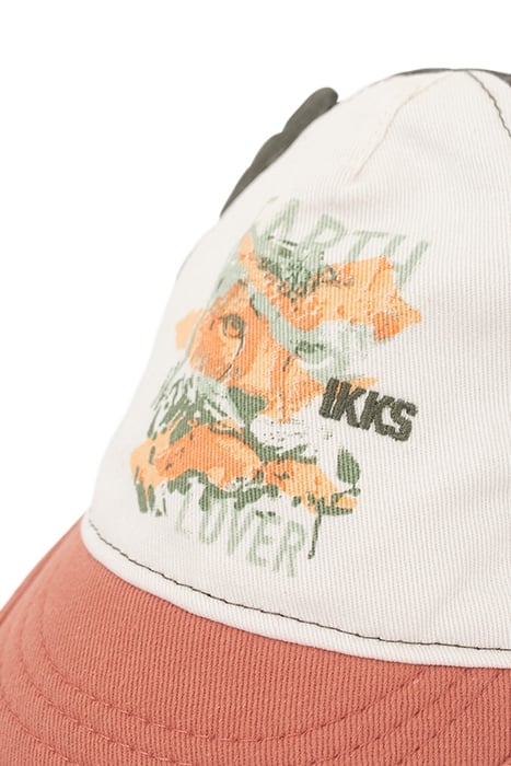 BABY BOYS’ ORANGE, WHITE AND KHAKI CAP 6