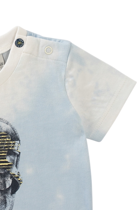 BABY BOYS’ TIE-DYE SANDALS IMAGE ORGANIC COTTON T-SHIRT 4