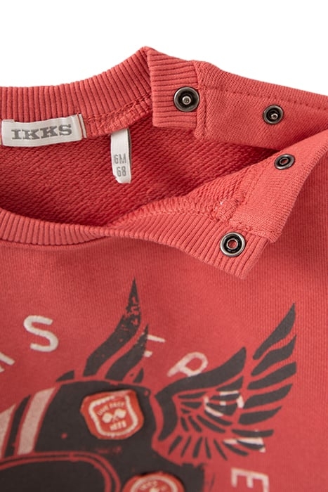 BABY BOY’S RED SWEATSHIRT WITH WINGED HELMET 4