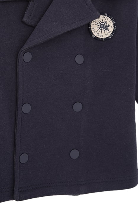 BABY BOYS’ NAVY PEA COAT-STYLE CARDIGAN 4