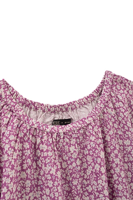 GIRLS’ VIOLET DAISY PRINT LENZING™ ECOVERO™ VISCOSE BLOUSE 3