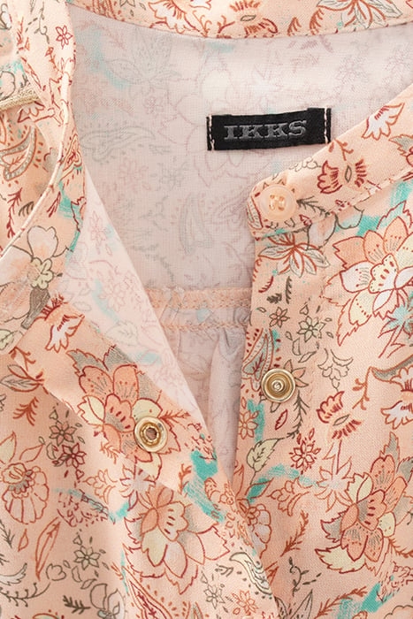 GIRLS’ PEACH FLORAL PRINT LENZING™ ECOVERO™ VISCOSE SHIRT 5