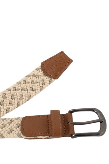 BOYS’ BEIGE AND KHAKI WOVEN BELT 3