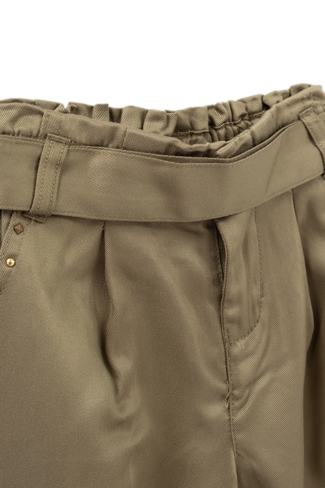 GIRLS' KHAKI LENZING™ TENCEL LYOCELL™COMBAT TROUSERS 4