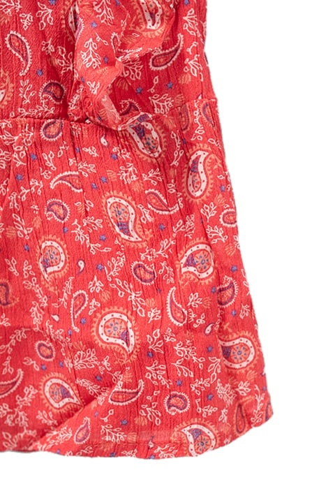 GIRLS’ RED PAISLEY PRINT LENZING™ ECOVERO™ VISCOSE BLOUSE 5