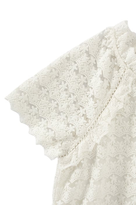 GIRLS’ OFF-WHITE LACE BLOUSE 7