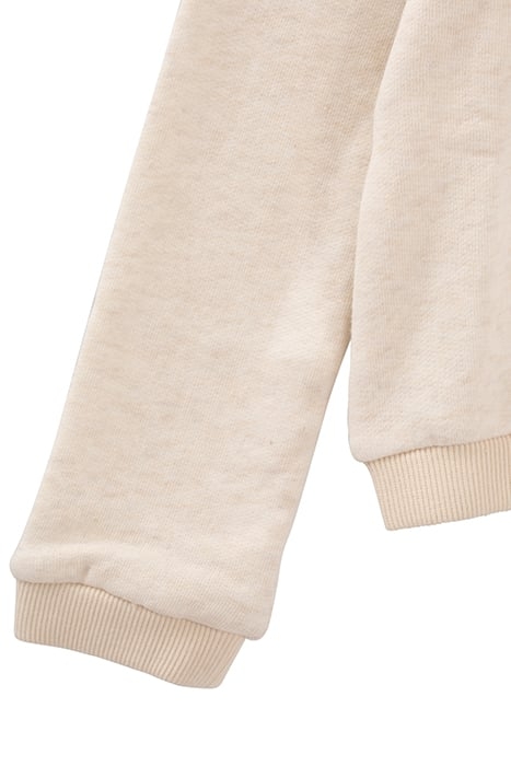 GIRLS’ BEIGE HOODIE EMBROIDERED ON FRONT 5