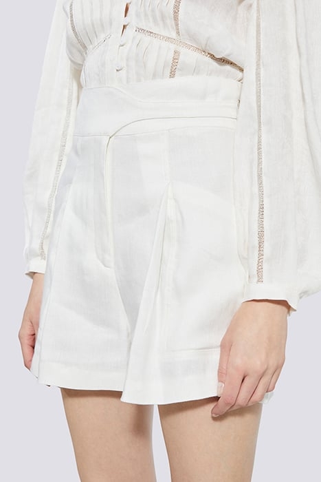 SHOREDITCH SHORT IN ECRU 1