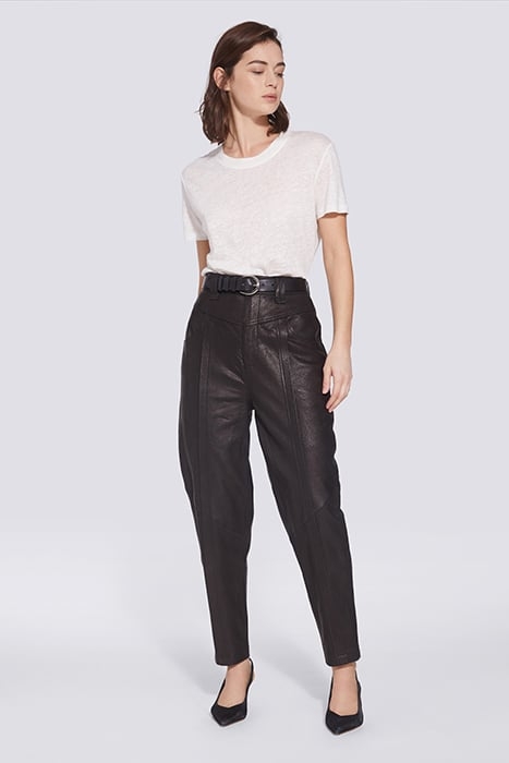 POWEL LEATHER PANT IN BLACK 1