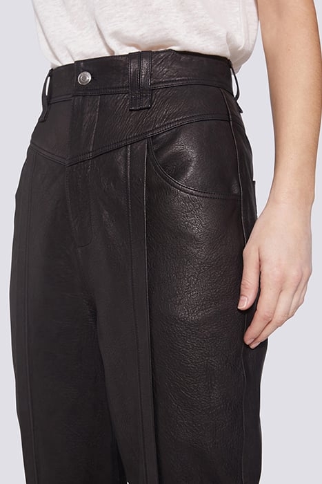 POWEL LEATHER PANT IN BLACK 4