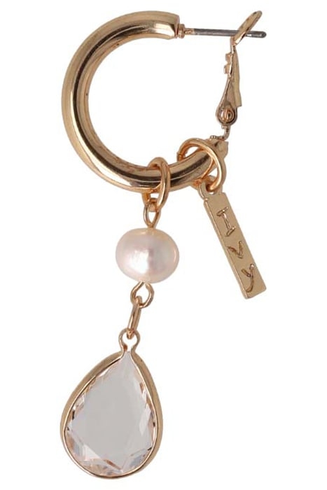CRYSTAL PEARL HOOPS 4