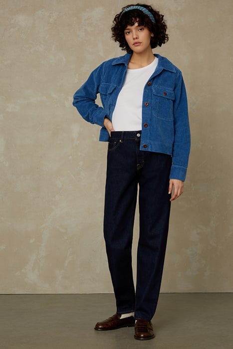 CAROLINE CROPPED SELVAGE CLEAN QUARZO ORGANIC RINSE 1