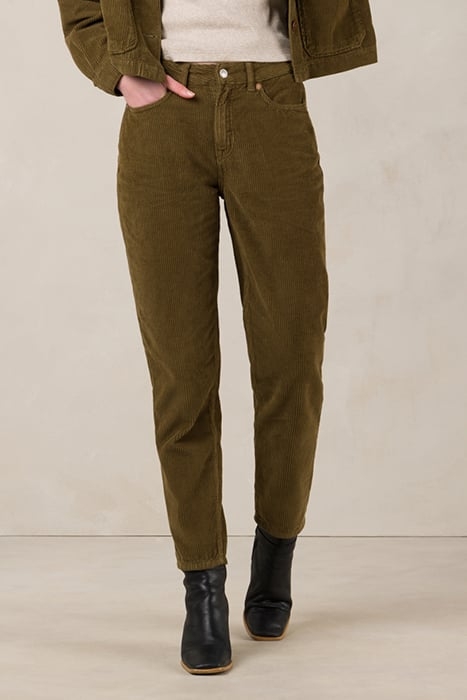 CAROLINE CROPPED MOSS GREEN 1