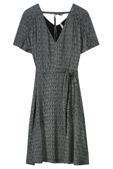 DRESS FINE GRAPHIC PRINT BLACK AND WHITE 1