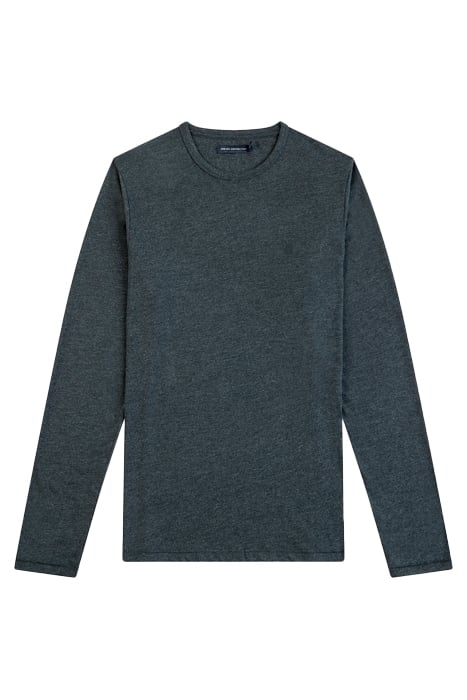 2 PACK LONG SLEEVE CREW T-SHIRT BLACK/CHARCOAL MEL 4