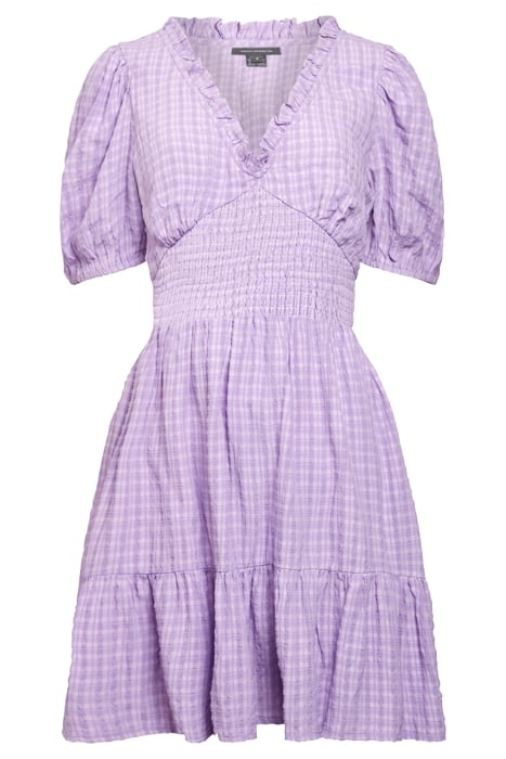 BIRCH PUFF SLEEVE DRESS SHEER LILAC 4