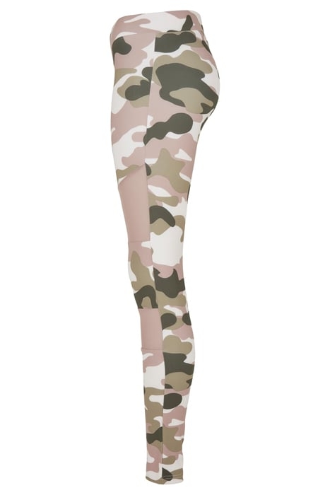 LADIES CAMO TECH MESH LEGGINGS DUSKROSE CAMO 5