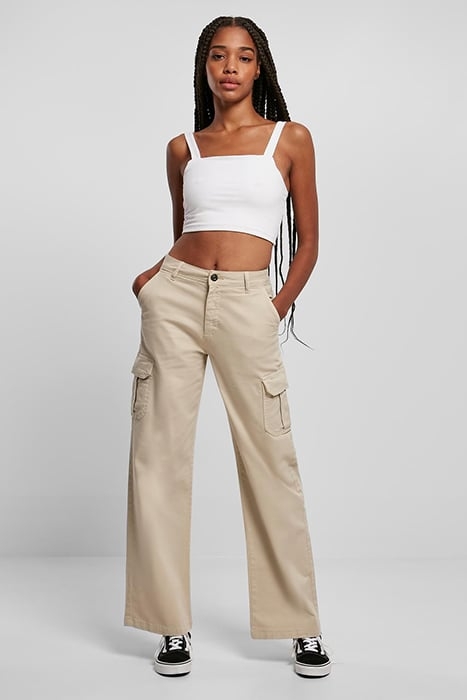 LADIES HIGH WAIST STRAIGHT CARGO PANTS SOFTSEAGRASS 3